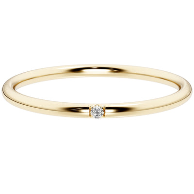 Diamond Orion Ring Band 14K Yellow Gold Plated Sterling Silver