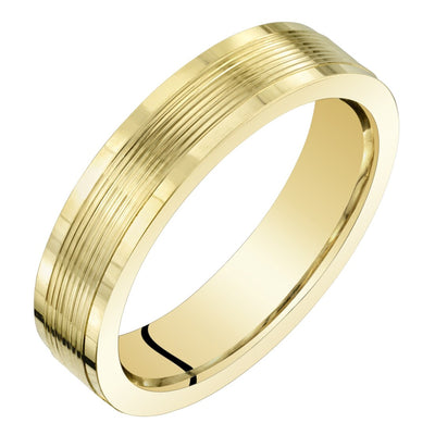 4mm Wedding Anniversary Classic Fit Ring Band 14K Yellow Gold