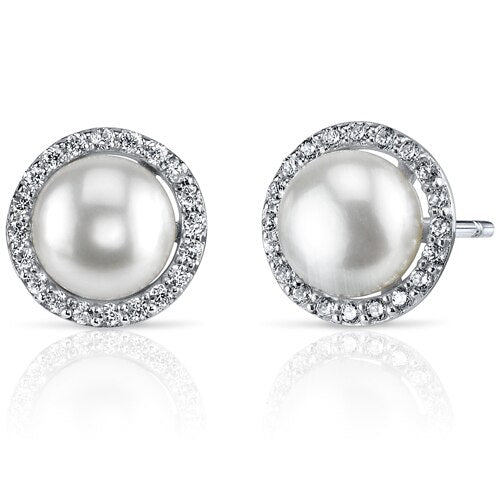 ◆STONEHENgE◆ Silver Pearl Earrings SC25A08T Wholesale Sterling Silver Moon Star Freshwater Pearl