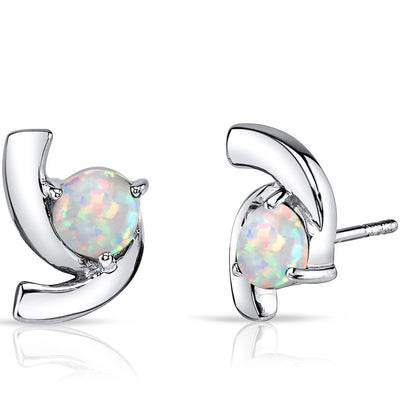 Opal Trinity Earrings Sterling Silver 1.25 Carats