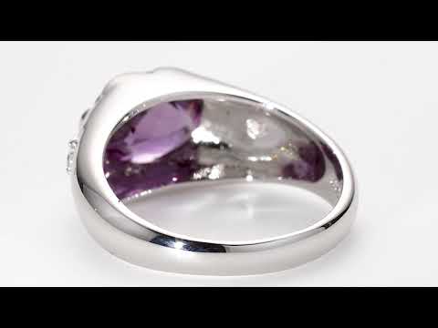 Video of Peora Simulated Alexandrite Ring in Sterling Silver, Oval Shape SR10404. Includes a Peora gift box. Free shipping, 30-day returns, authenticity guaranteed. 
