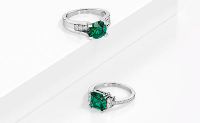 Peora emerald rings