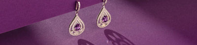 Amethyst earrings in Sterling Silver