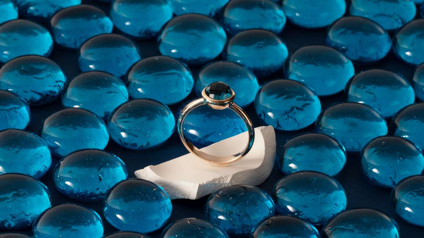 topaz gemstone jewelry in silver and gold, blue topaz, london blue topaz, swiss blue topaz, fine gemstone jewelry