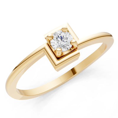 Petite Solitaire Solara Core Ring