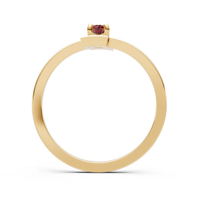 Petite Solitaire Solara Core Ring