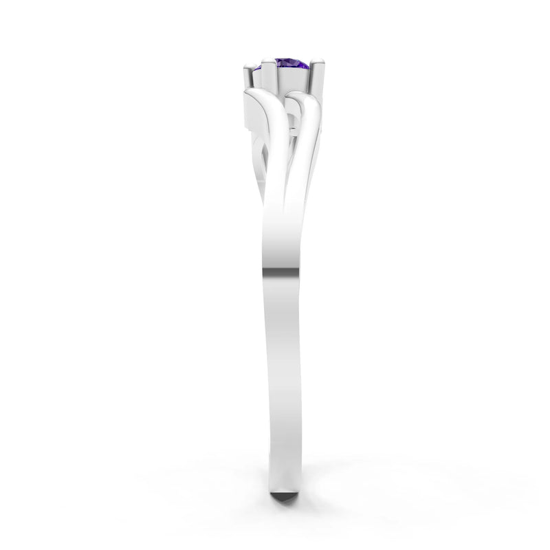 Split Shank Tiny Solitaire Ring