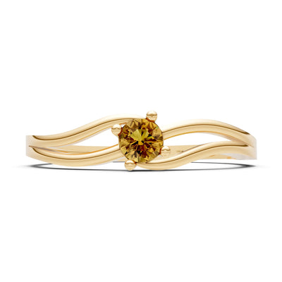 Split Shank Tiny Solitaire Ring