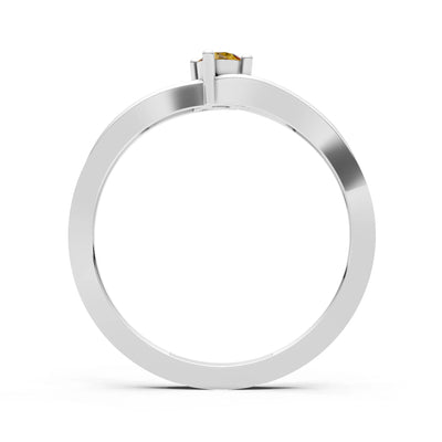 Split Shank Tiny Solitaire Ring