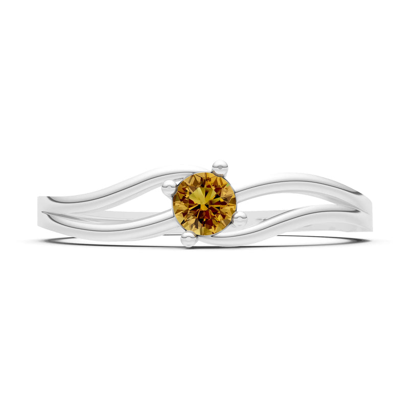 Split Shank Tiny Solitaire Ring