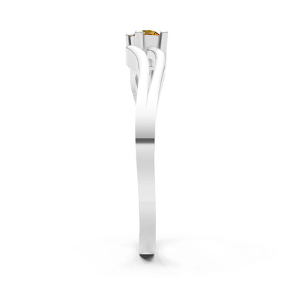 Split Shank Tiny Solitaire Ring