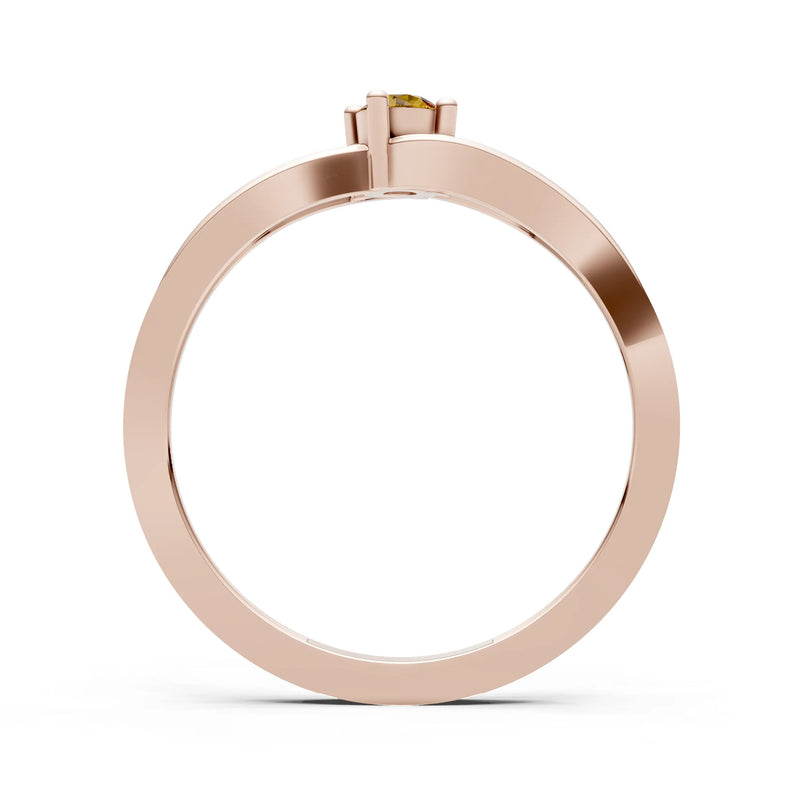 Split Shank Tiny Solitaire Ring