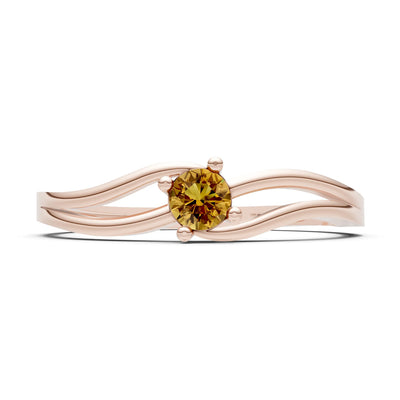 Split Shank Tiny Solitaire Ring