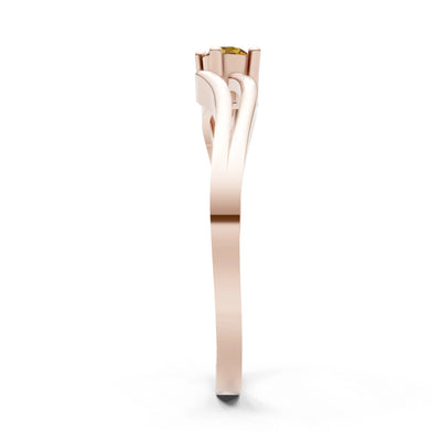 Split Shank Tiny Solitaire Ring