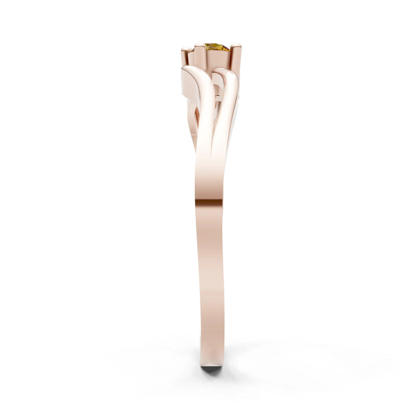 Split Shank Tiny Solitaire Ring