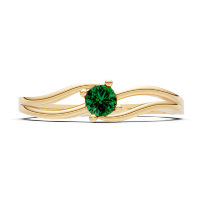 Split Shank Tiny Solitaire Ring