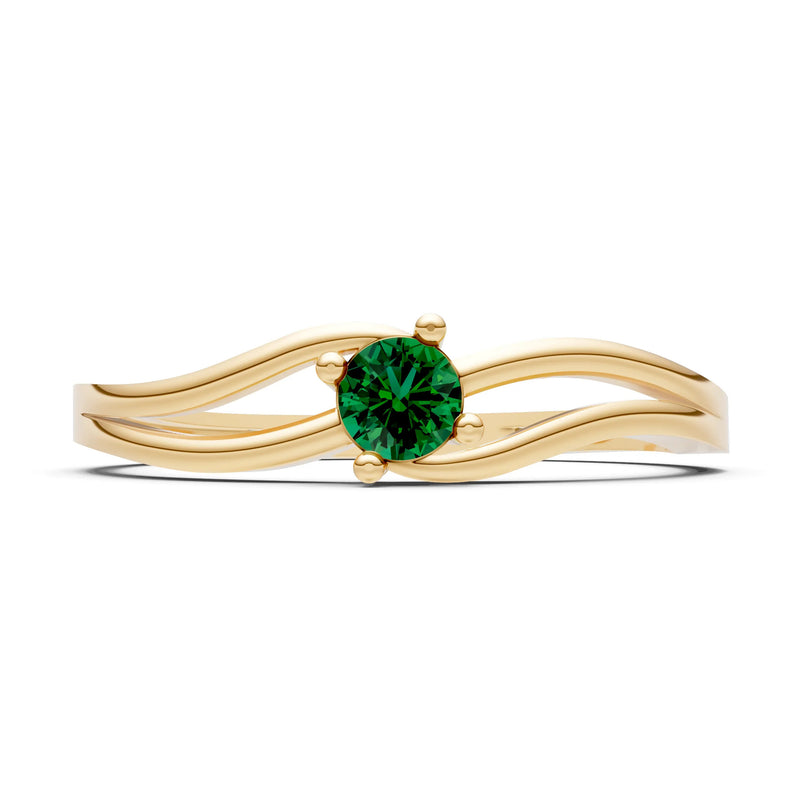 Split Shank Tiny Solitaire Ring