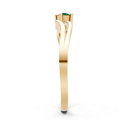 Split Shank Tiny Solitaire Ring