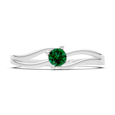 Split Shank Tiny Solitaire Ring