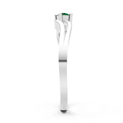 Split Shank Tiny Solitaire Ring