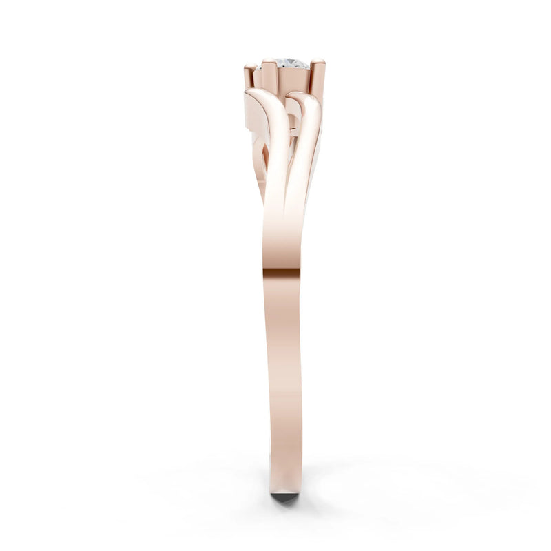 Split Shank Tiny Solitaire Ring
