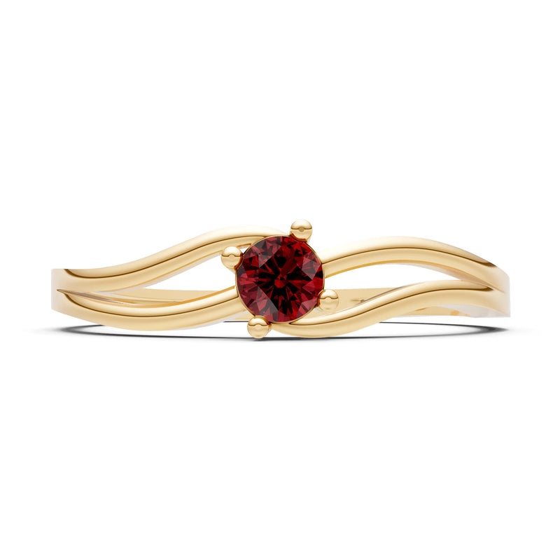Split Shank Tiny Solitaire Ring