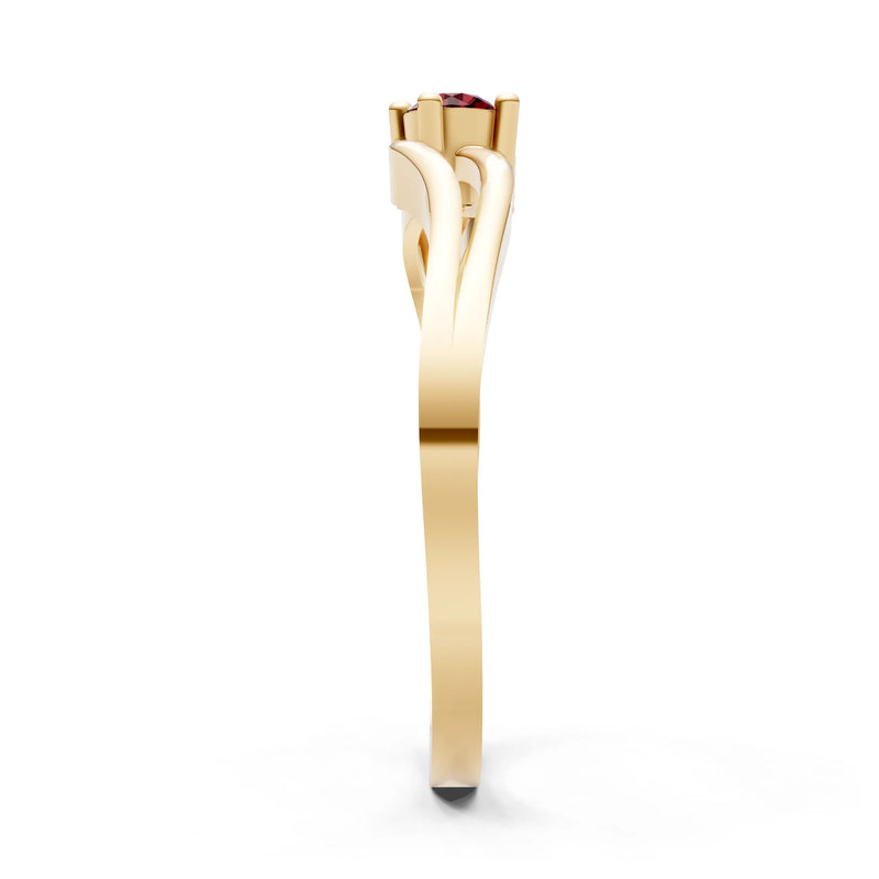 Split Shank Tiny Solitaire Ring