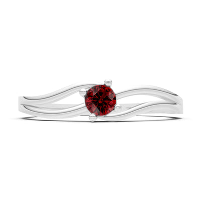 Split Shank Tiny Solitaire Ring