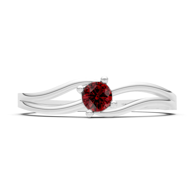Split Shank Tiny Solitaire Ring