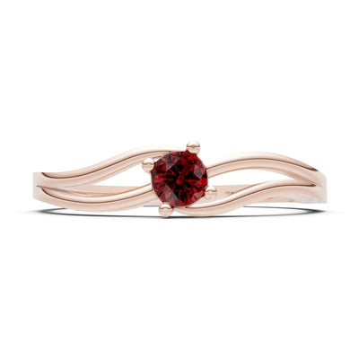 Split Shank Tiny Solitaire Ring