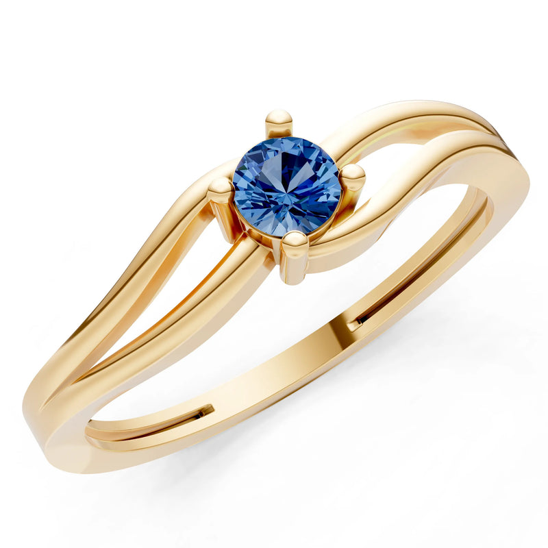 Split Shank Tiny Solitaire Ring