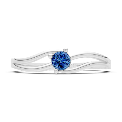 Split Shank Tiny Solitaire Ring