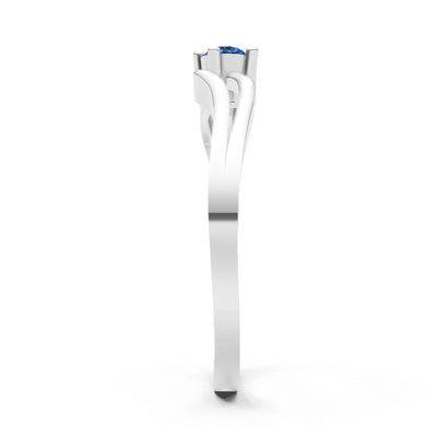 Split Shank Tiny Solitaire Ring