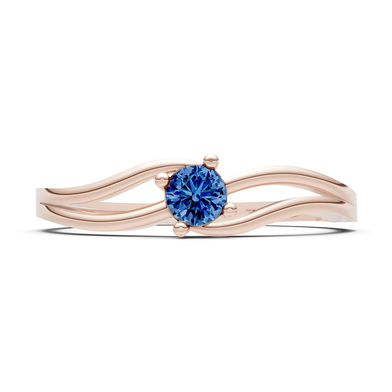 Split Shank Tiny Solitaire Ring
