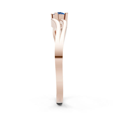 Split Shank Tiny Solitaire Ring