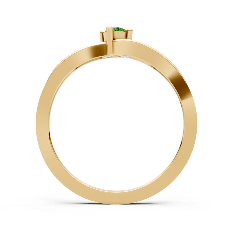 Split Shank Tiny Solitaire Ring