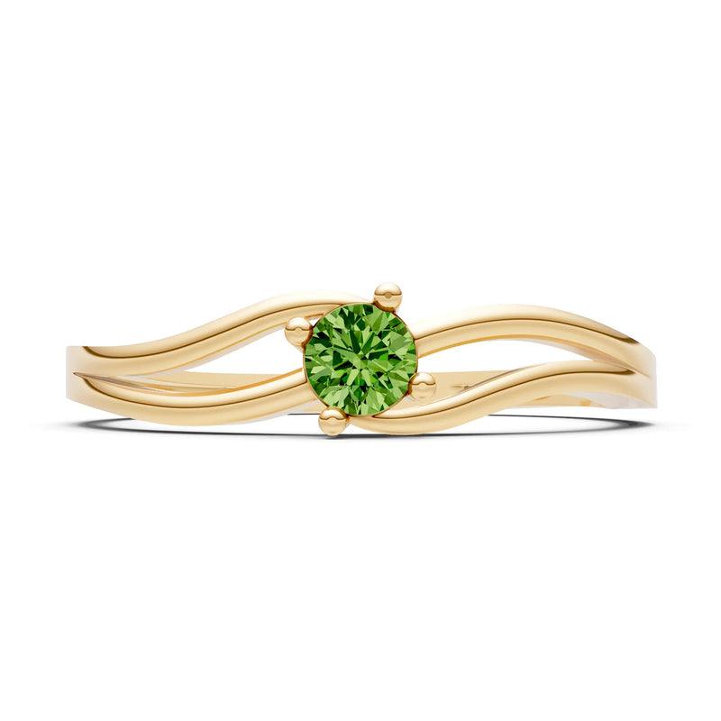 Split Shank Tiny Solitaire Ring