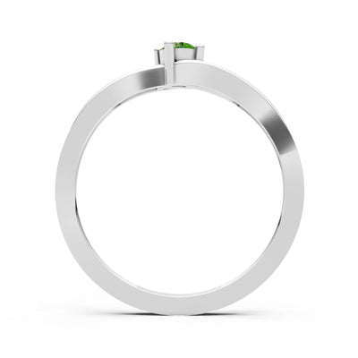 Split Shank Tiny Solitaire Ring