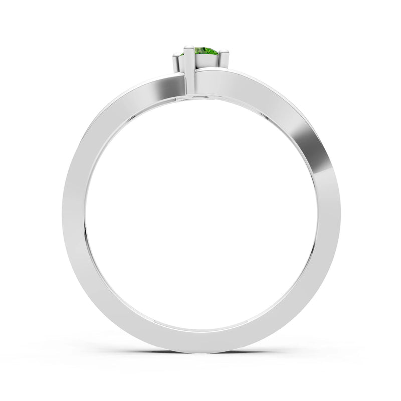Split Shank Tiny Solitaire Ring