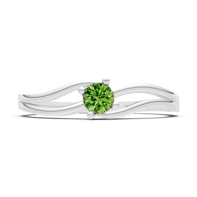 Split Shank Tiny Solitaire Ring