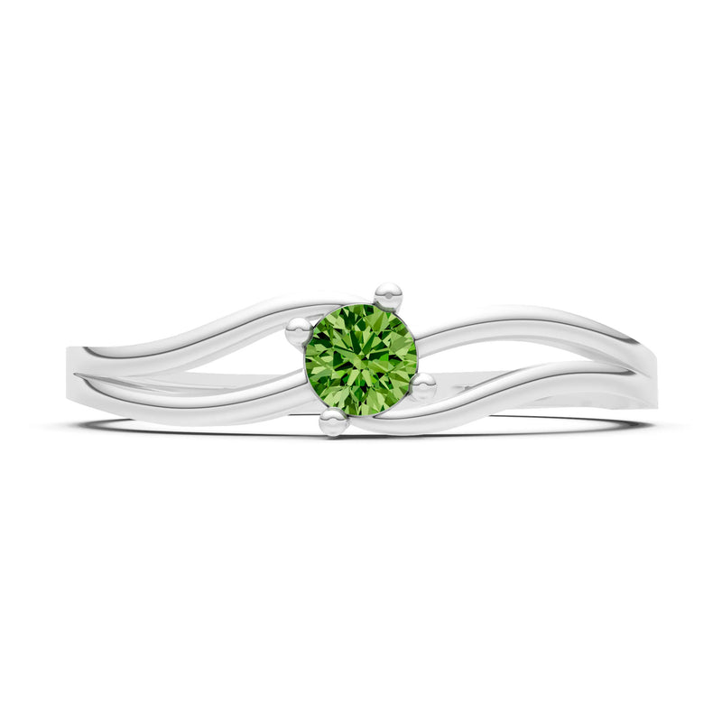 Split Shank Tiny Solitaire Ring
