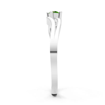 Split Shank Tiny Solitaire Ring