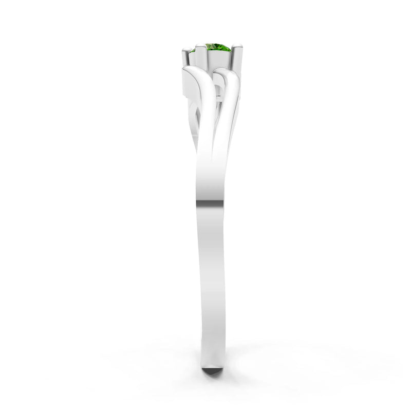 Split Shank Tiny Solitaire Ring