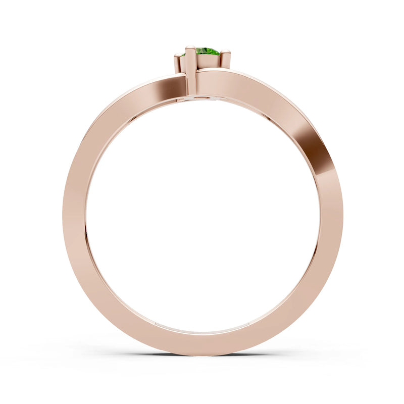 Split Shank Tiny Solitaire Ring