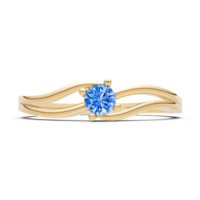 Split Shank Tiny Solitaire Ring