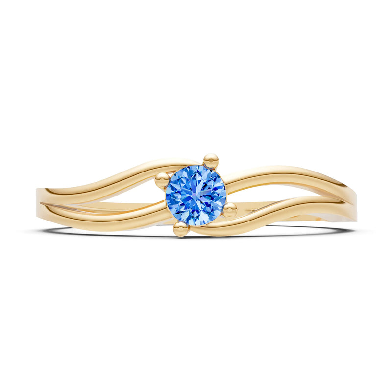 Split Shank Tiny Solitaire Ring