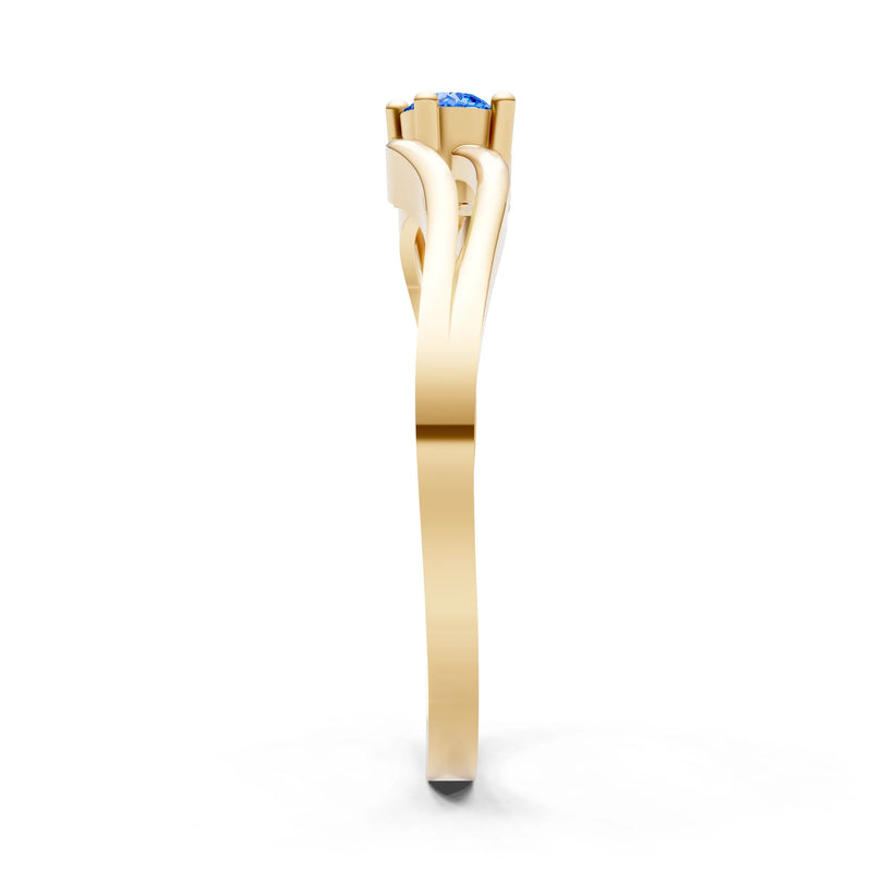 Split Shank Tiny Solitaire Ring