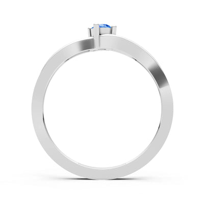 Split Shank Tiny Solitaire Ring