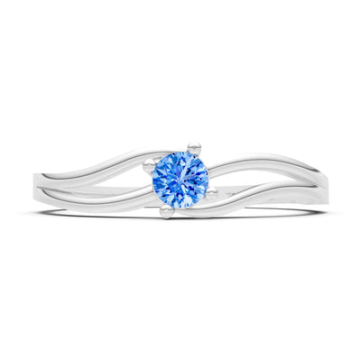 Split Shank Tiny Solitaire Ring