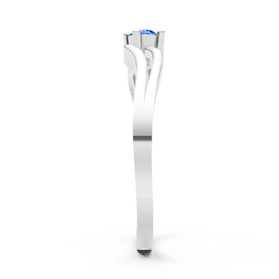 Split Shank Tiny Solitaire Ring